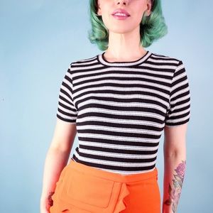H&M Tops - Striped Ribbed Top H&M Tops - Striped Ribbed Top